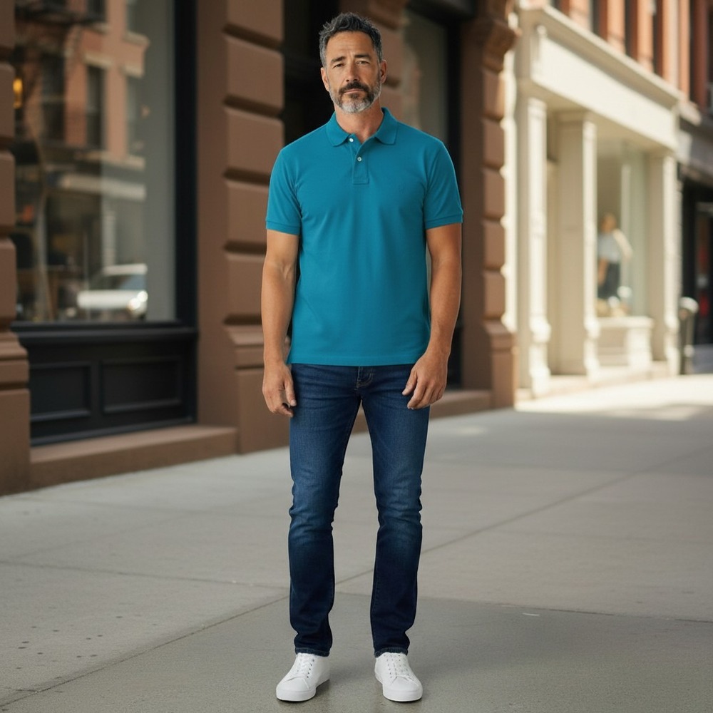 Brooks Brothers Performance Polo Men's XL Short Sleeved Golf Shirt Teal Cotton
